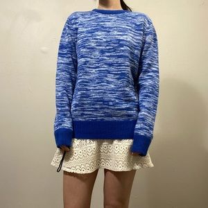 Blue pattern sweater